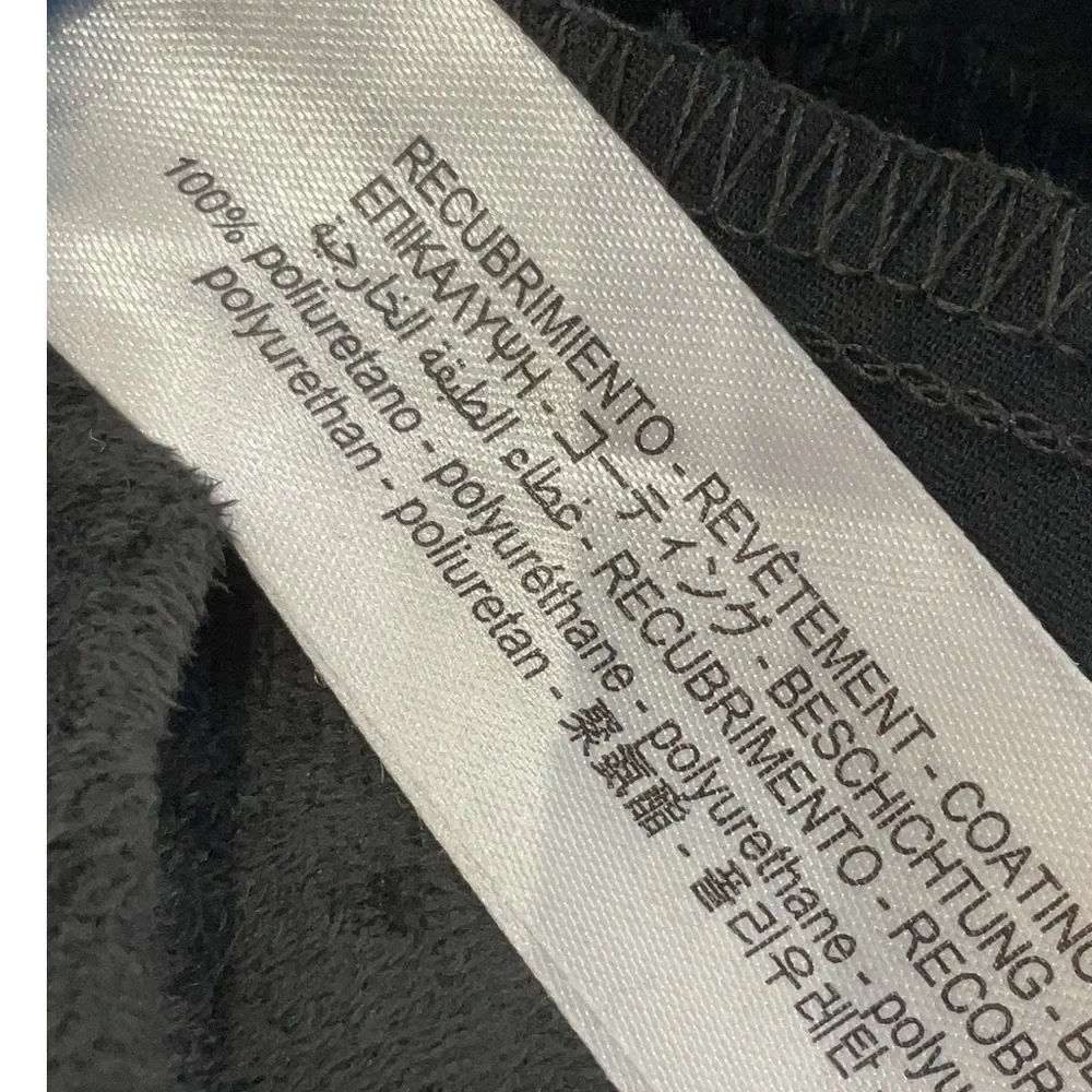 Zara Wide Leg Faux Leather Pants Black High Rise Vegan Leather Size 0 - Picture 5 of 5